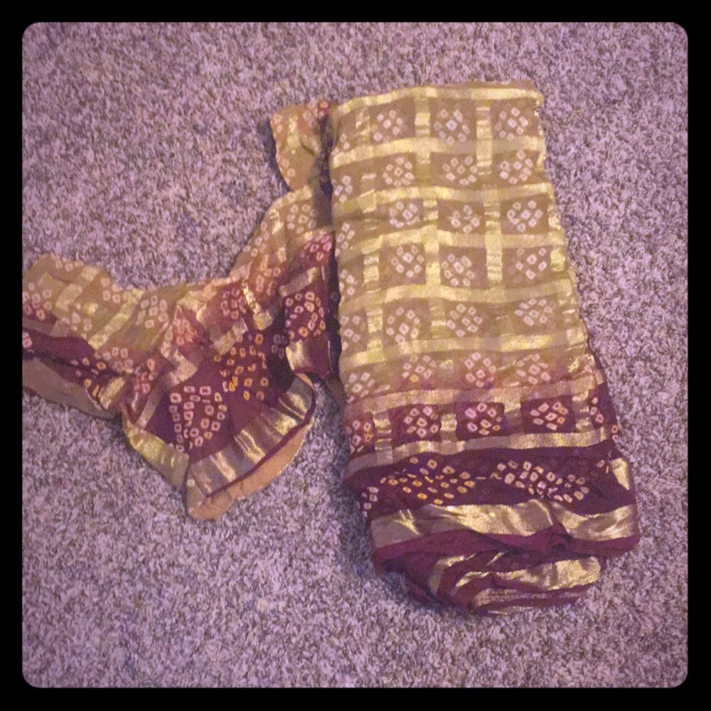 Georgette Chundri print saree with blouse